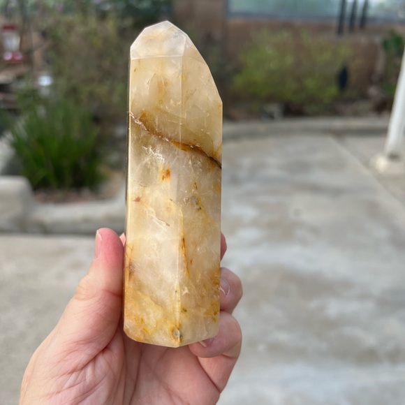 Golden Healer Quartz Crystal Tower - Picture 4 of 9